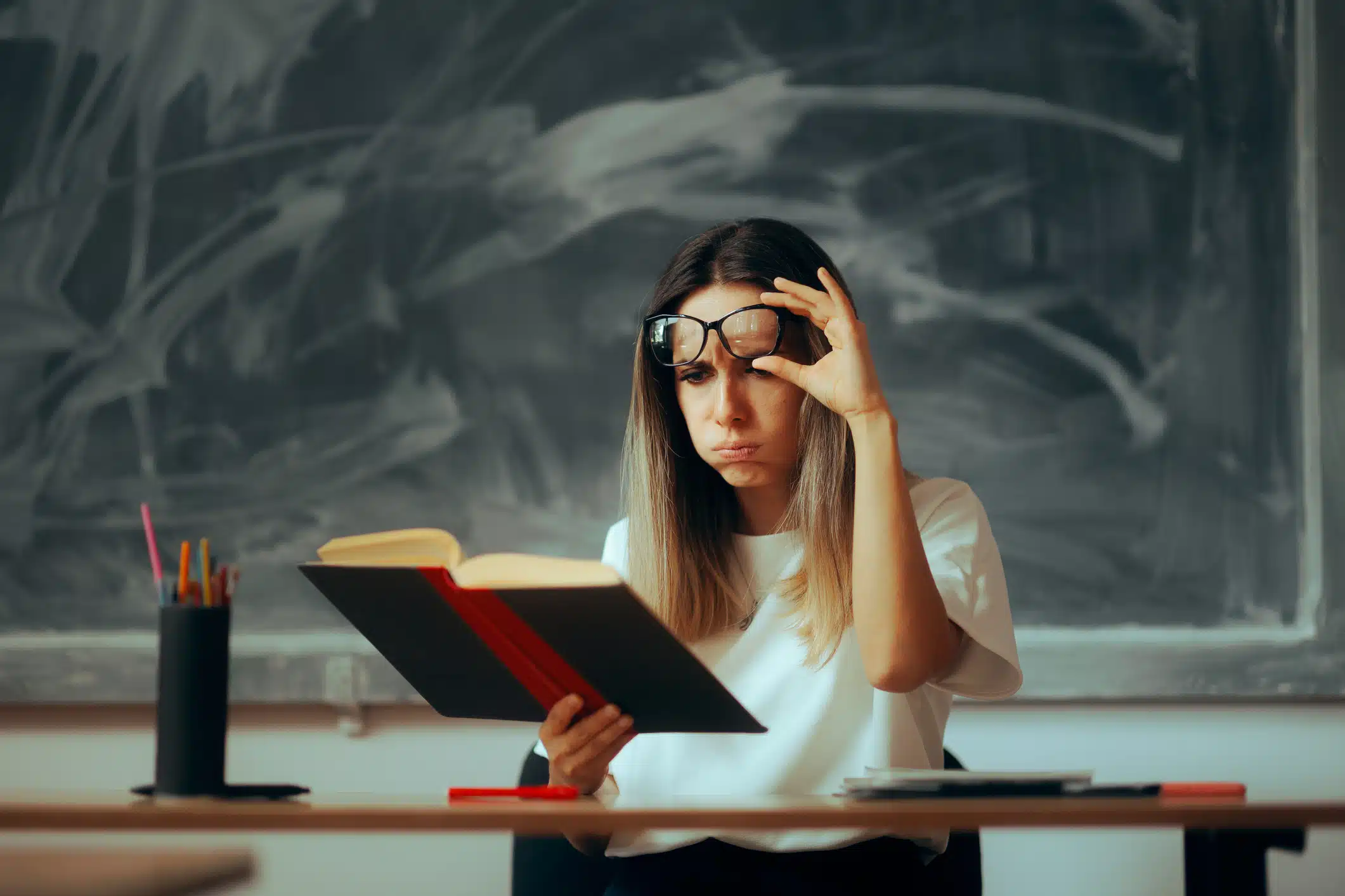 Confused Teacher Checking the Information from a Textbook with Factual Errors